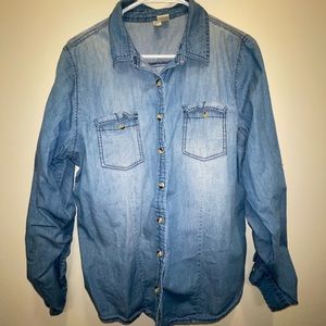 Jean button down shirt